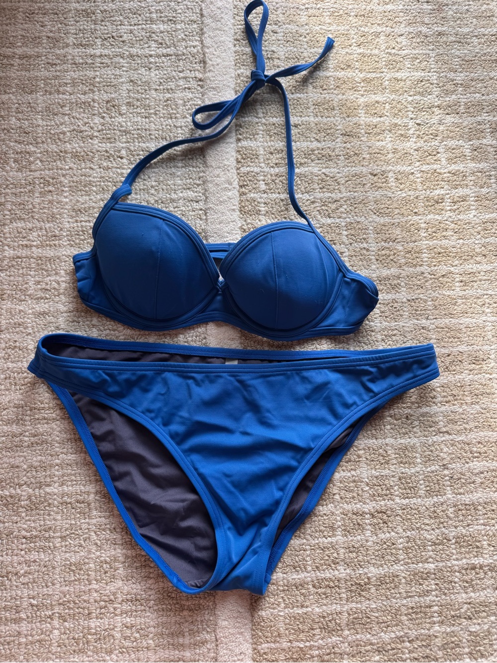 Victoria's Secret Royal Blue Halter Bikini Set